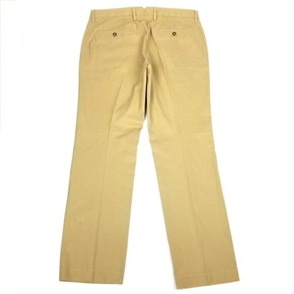 BONOBOS Stretch Washed Straight Leg Casual Chino Pants Mens 35 Khaki Tan - Picture 2 of 7